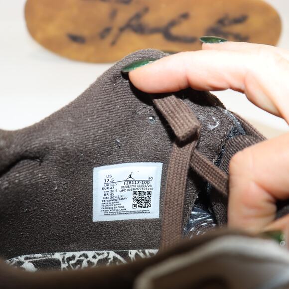 Nike Air Jordan Jumpman Jack TR Travis Scott Sail Mocha Men’s 12.5 excellent - Picture 7 of 8